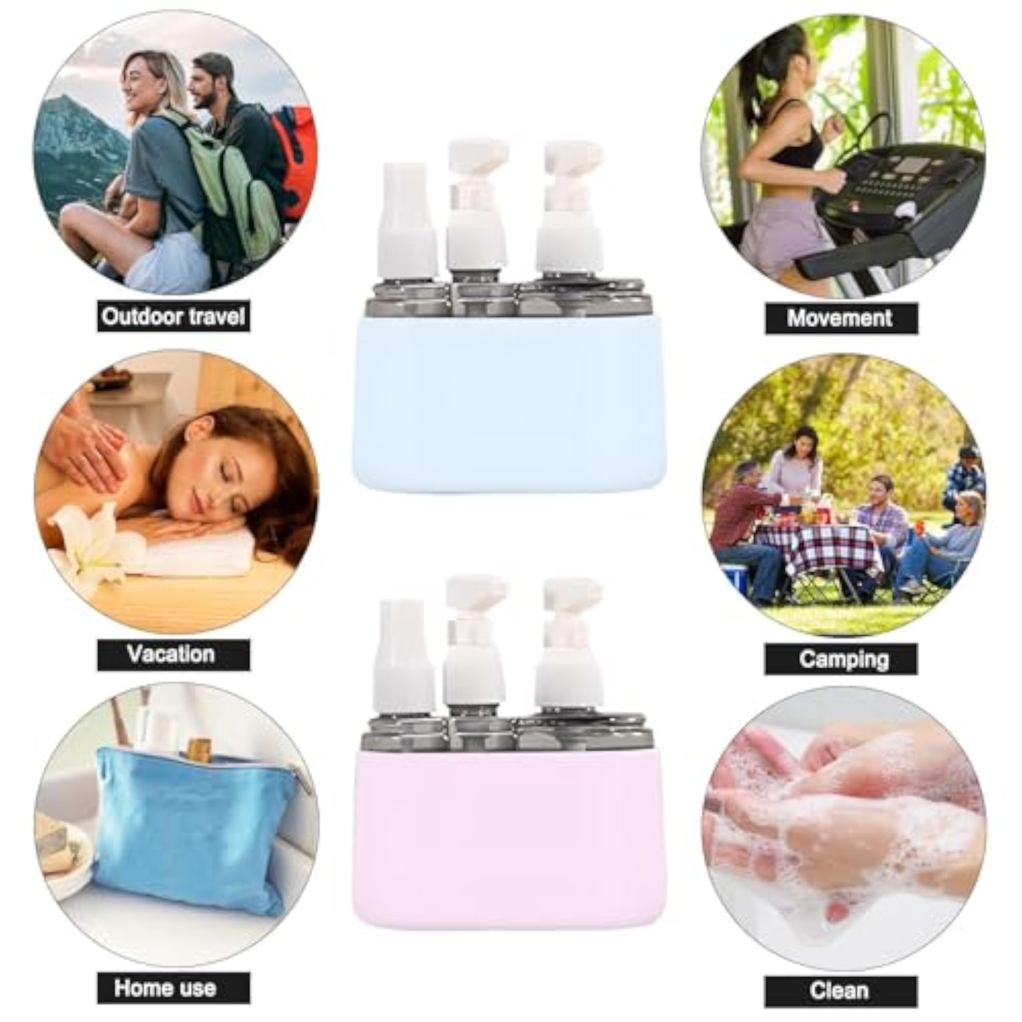 3 in 1 Travel Bottles for Toiletries